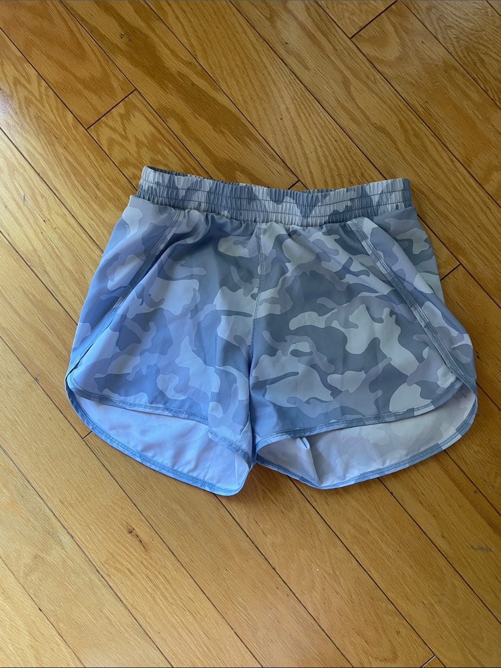 Girls Light blue Camo Athletic Shorts